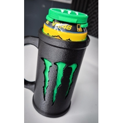 Porte Canette Chope 3D avec Couvercle Boisson Énergisante | Un brin de