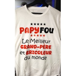 T-shirt Homme Meilleur Papy Personnalisé