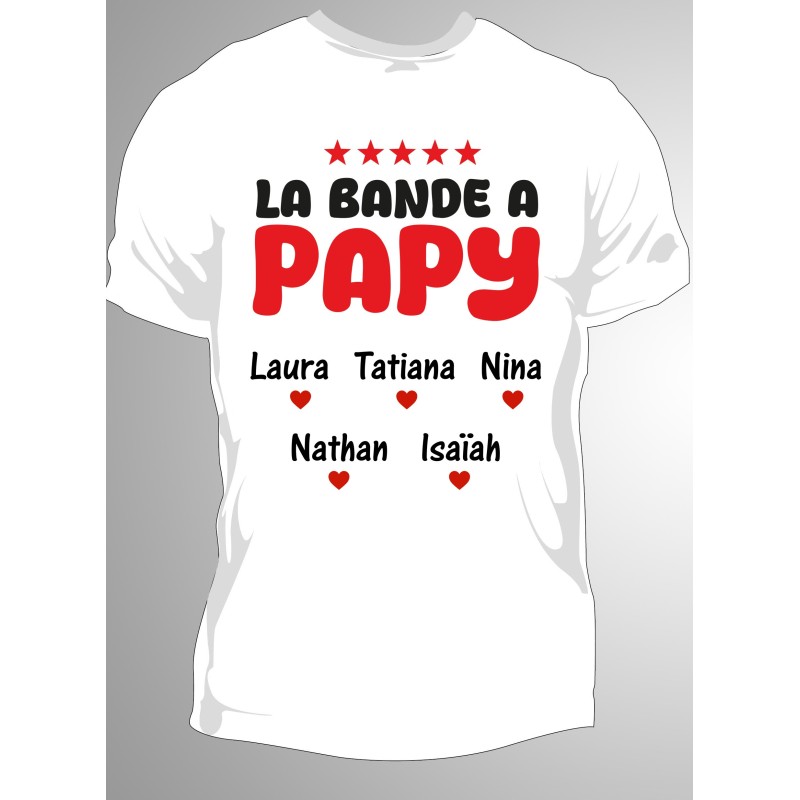 T-shirt Homme La bande à Papy Personnalisé