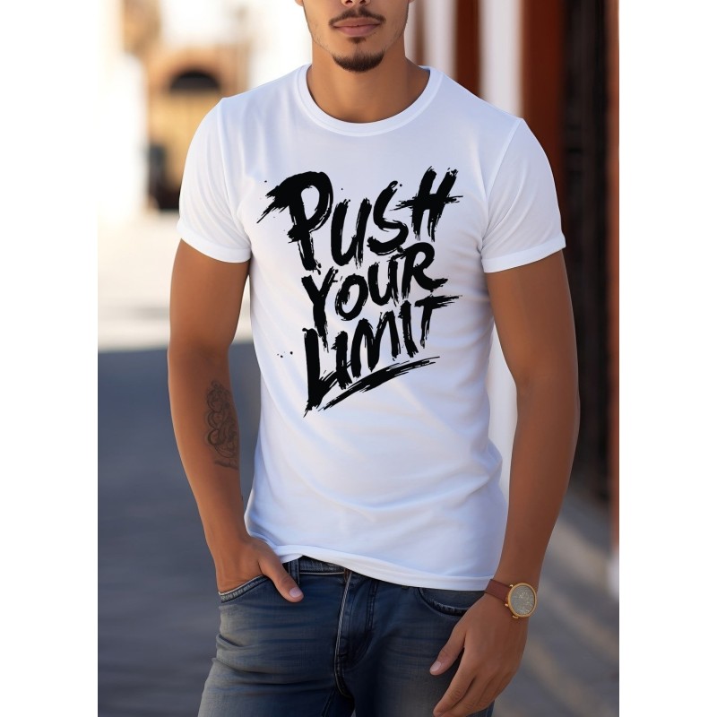 T-shirt Homme Push your limit