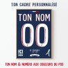 Cadre PSG Personnalisé