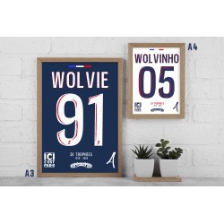 Cadre PSG Personnalisé