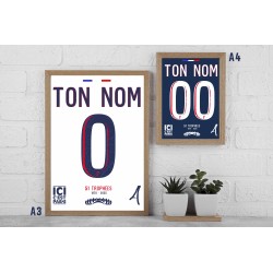 Cadre PSG Personnalisé