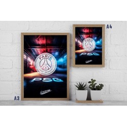 Cadre PSG  Bleu & rouge