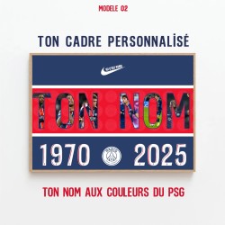 Cadre PSG Personnalisé A3 ou A4