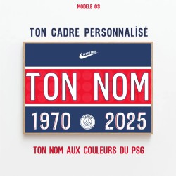 Cadre PSG Personnalisé A3 ou A4