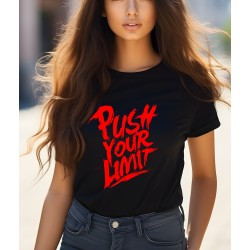 T-shirt Femme Push your limit