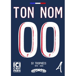 Affiche Numérique PSG Personnalisée