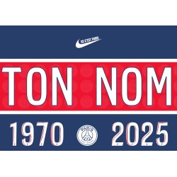 Affiche Numérique PSG Personnalisée Horizontal