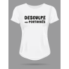 T-shirt Femme desculpe meu Português