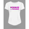 T-shirt Femme desculpe meu Português