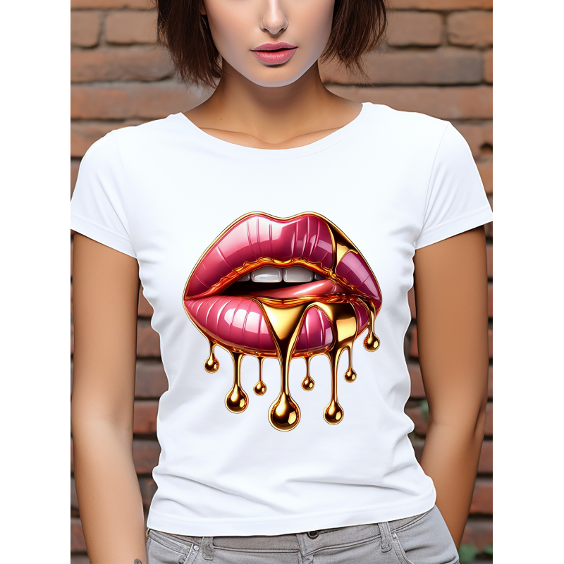 T-shirt Femme Bouche Gold