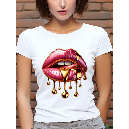 T-shirt Femme Bouche Gold