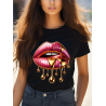 T-shirt Femme Bouche Gold