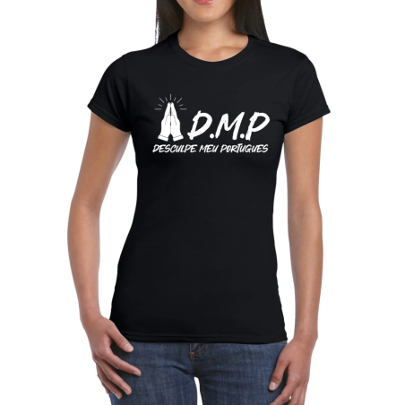 T-shirt Femme desculpe meu Português prière