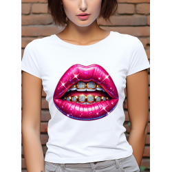 T-shirt Femme Bouche Grillz