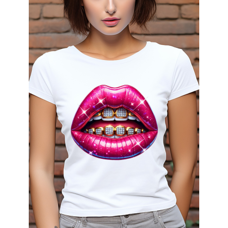 T-shirt Femme Bouche Grillz
