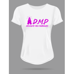 T-shirt Femme desculpe meu Português prière