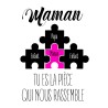 T-shirt Femme Maman pièce du puzzle