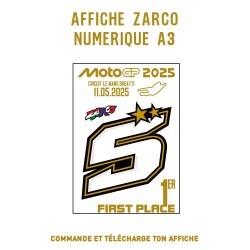 Affiche Numérique ZARCO Le Mans Moto GP2025
