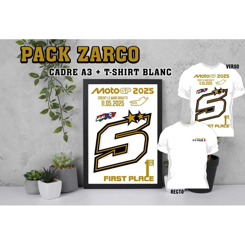 Pack T-shirt + Cadre Zarco Le mans