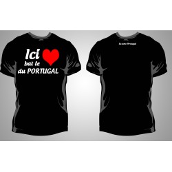 T-shirt Homme Ici bat le coeur du Portugal