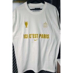 T-shirt Homme PSG Champions D'Europe gold