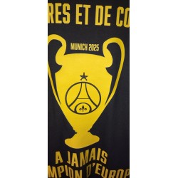 T-shirt Homme PSG Champions D'Europe gold