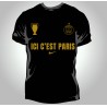 T-shirt Homme PSG Champions D'Europe gold