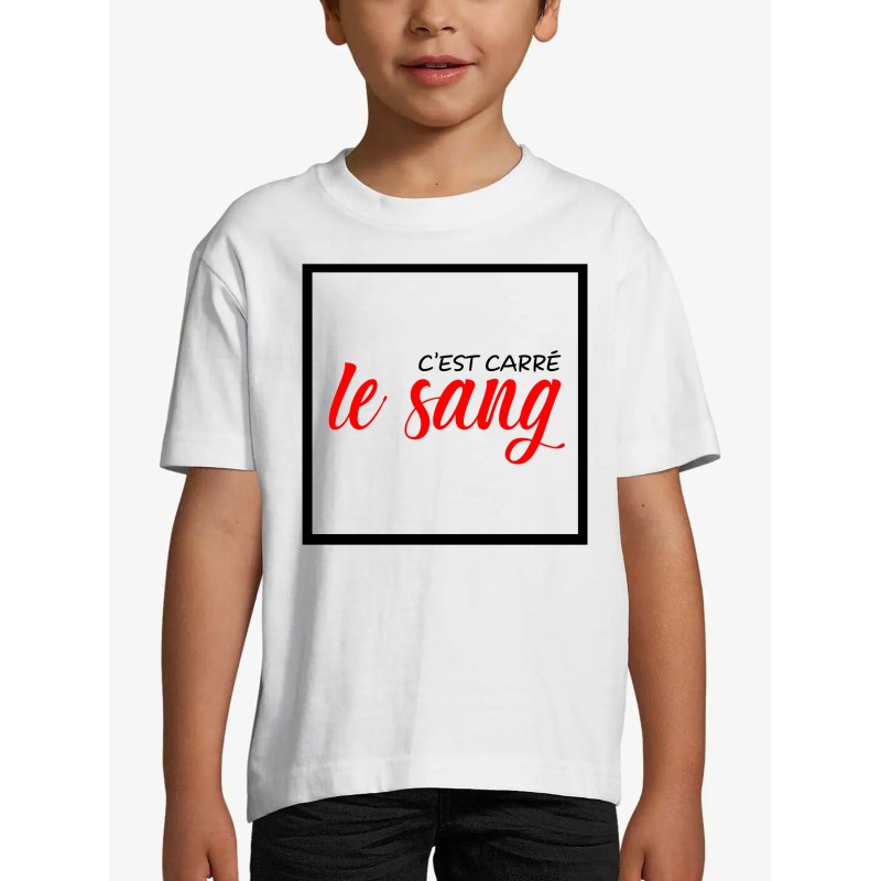 T-shirt enfant Carré le sang