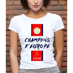T-shirt Femme PSG Champions D'Europe