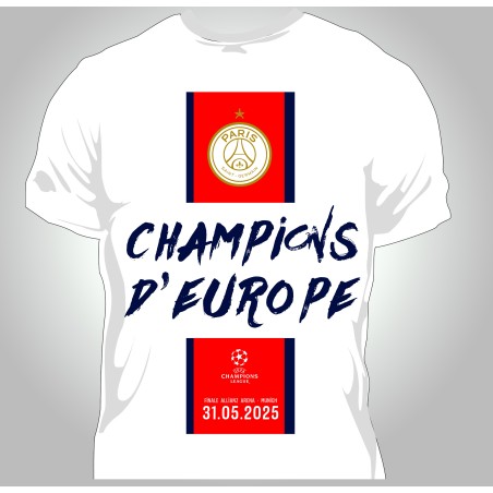 T-shirt Enfant PSG Champions D'Europe