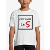 T-shirt Enfant carré le S