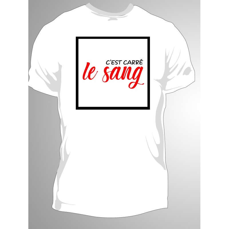 T-shirt Homme carré le Sang