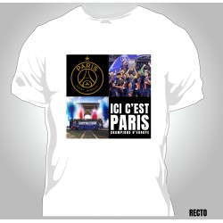 T-shirt Homme Paris SG Champions d'europe 2025
