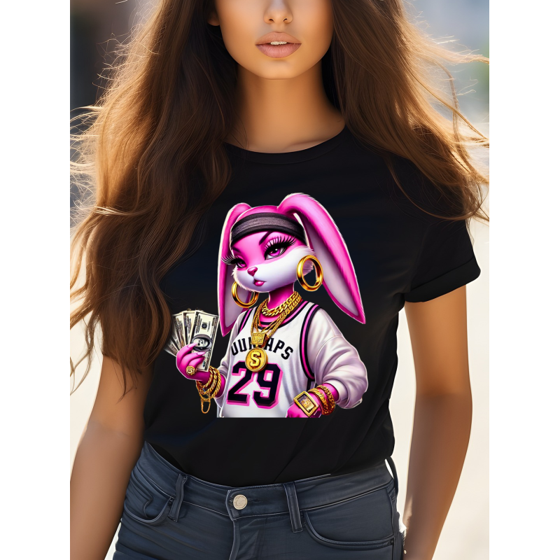 T-shirt Femme Gangsta Rabbit