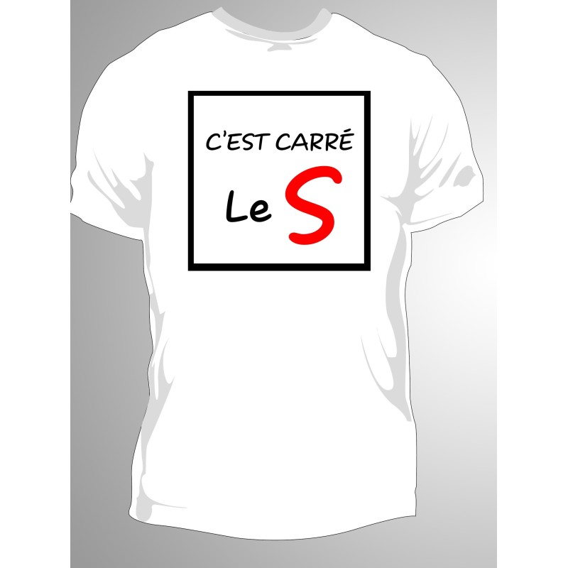 T-shirt Homme carré le S