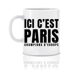 Mug PSG Champions d'Europe