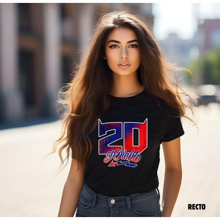 T-shirt Femme Quartararo el diablo