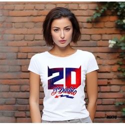 T-shirt Femme Quartararo el diablo