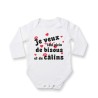 Body bébé je veux tout plein de bisous