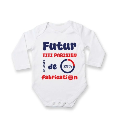 Body Bébé Futur Parisien Supporter PSG