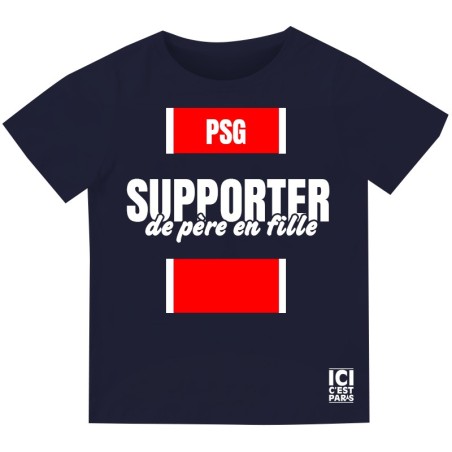 T-shirt Supporter PSG de père en fille