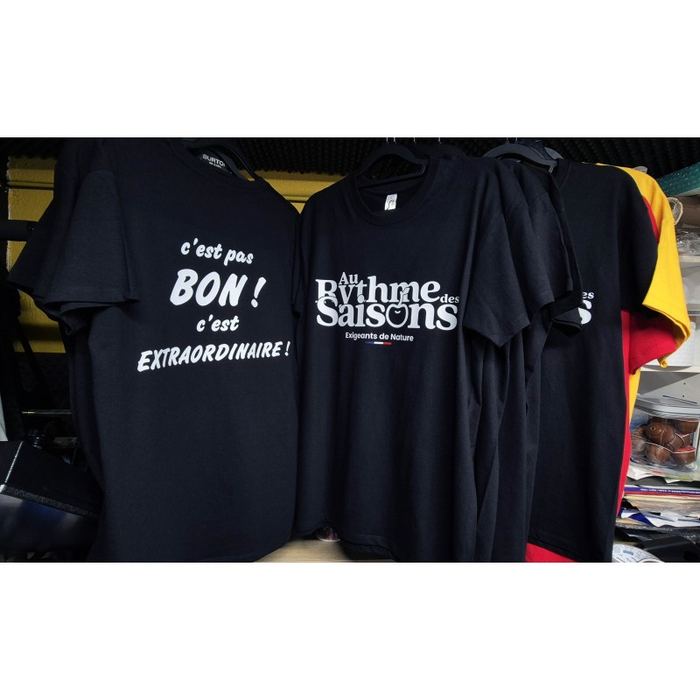 T-shirts personnalisés pour la marque Au Rythme des Saisons
