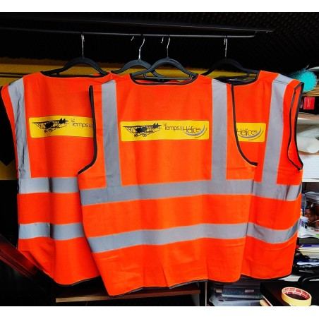 Gilets de sécurité haute visibilité personnalisés pour le Temps des Hélices à Cerny