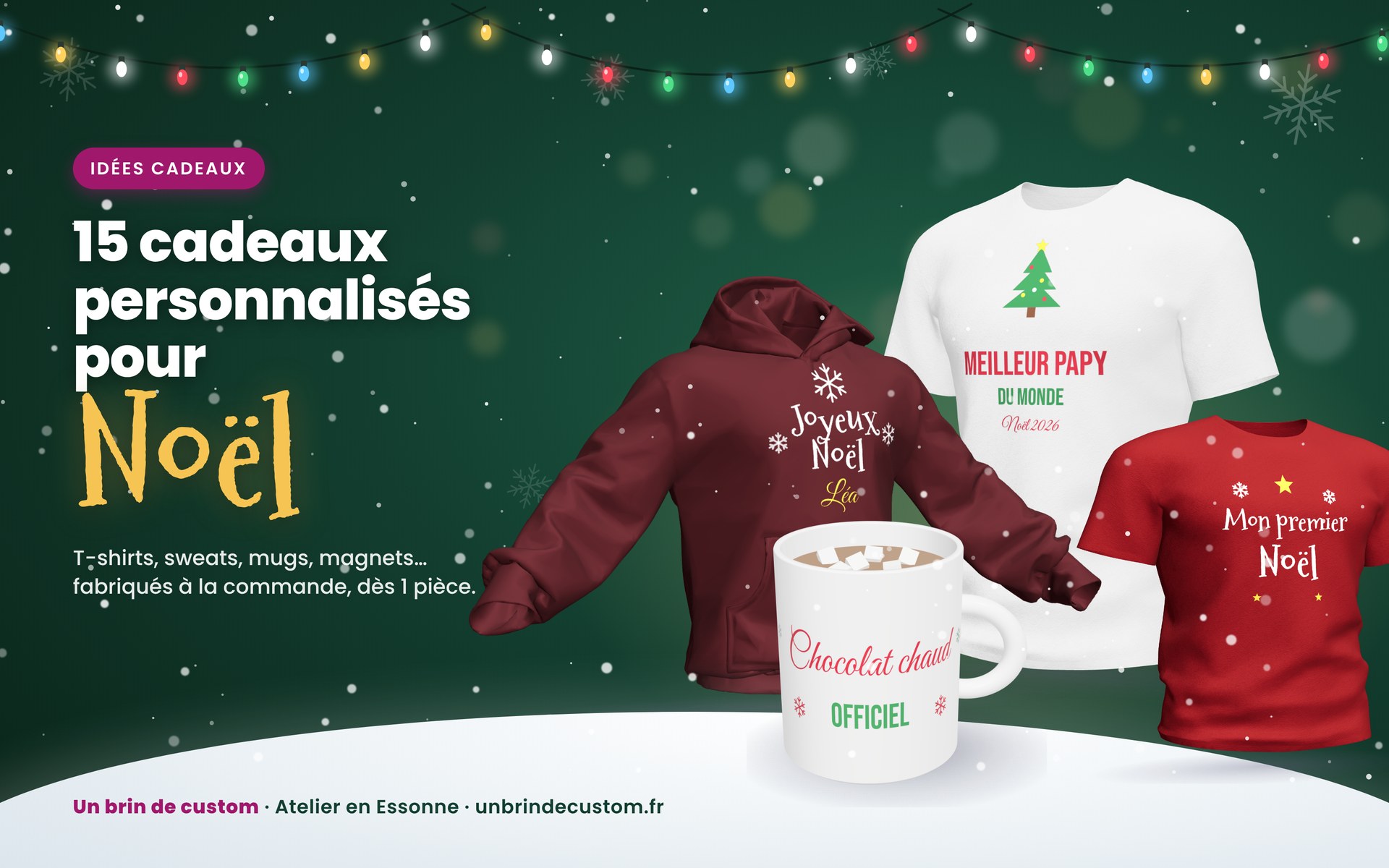 15 idées de cadeaux personnalisés pour Noël 2026